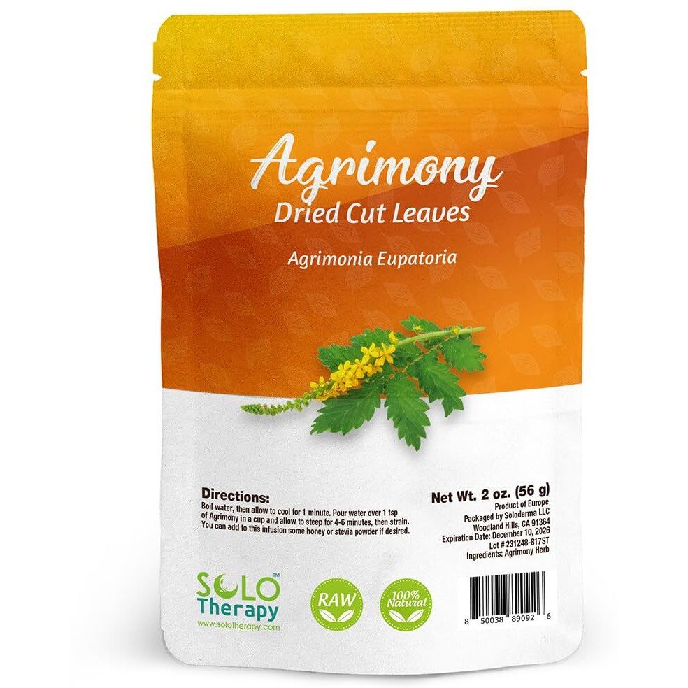 Agrimony Herb Cut And Sifted - 56 Grams - Agrimony Tea - Agrimony Herb Witchcraft - Herbal Tea - Resealable Bag - 56 Grams - Premium Quality (Agrimony Herb)