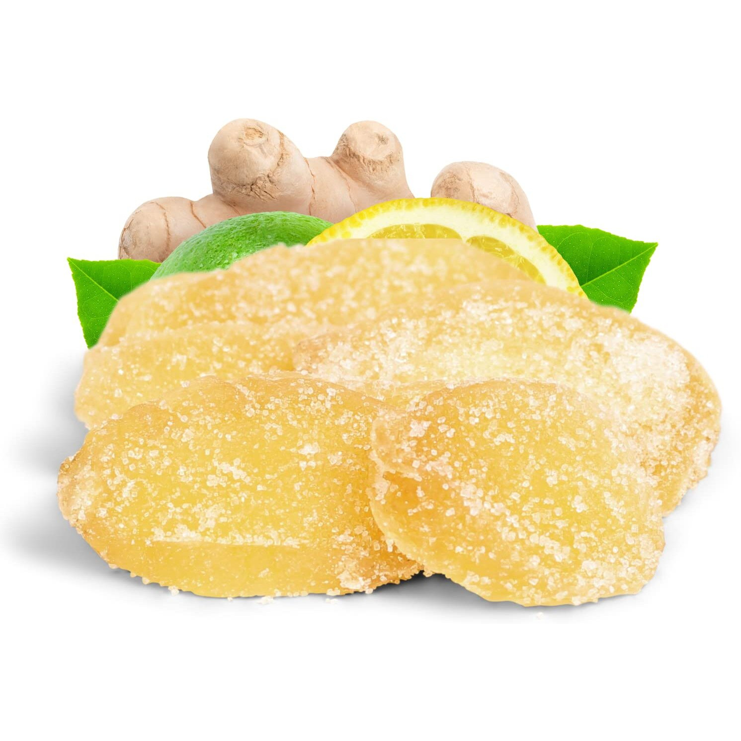 Crystallized Ginger Slices By It's Delish, 11 Lbs Bulk | Candied Dried Ginger Fruit Chews Natural Candy, Ginger Root With Sugar Crystals, Unsulphured, No Color Added - Healthy Snack, Vegan, Kosher