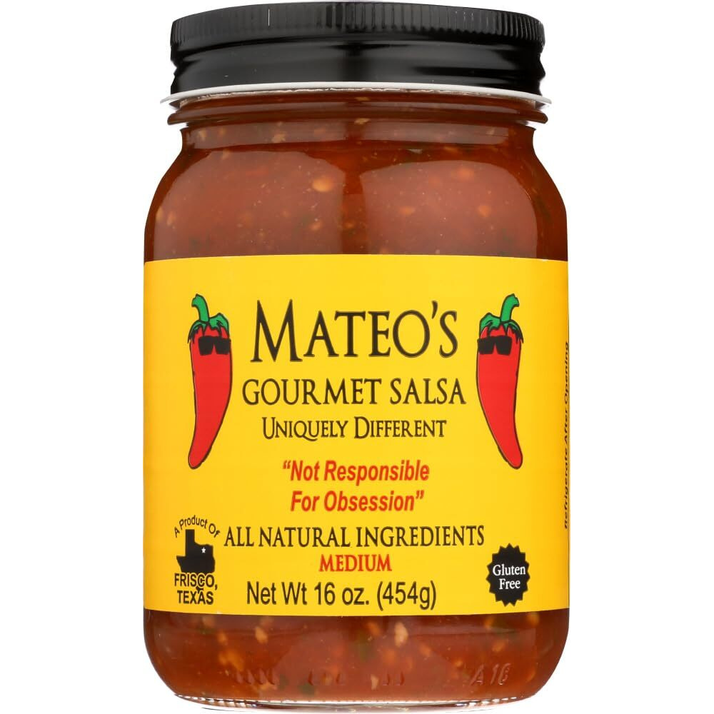 Mateos Gourmet Salsa Medium 16 Oz (Pack Of 6)
