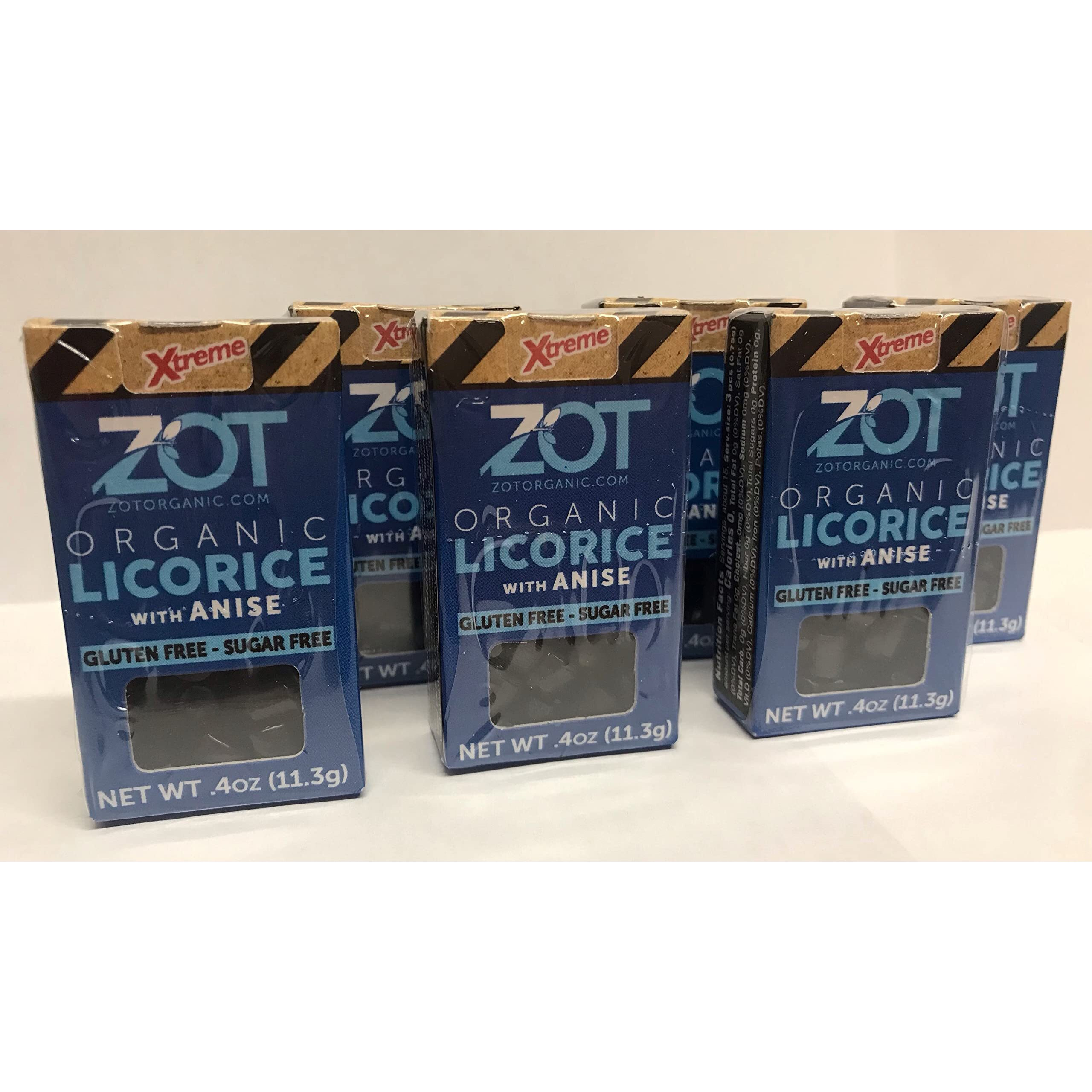 Zot 100% Organic Licorice With Anise, 0.4-Ounce Flip Top Boxes, 0.4 Ounce (Pack Of 6)