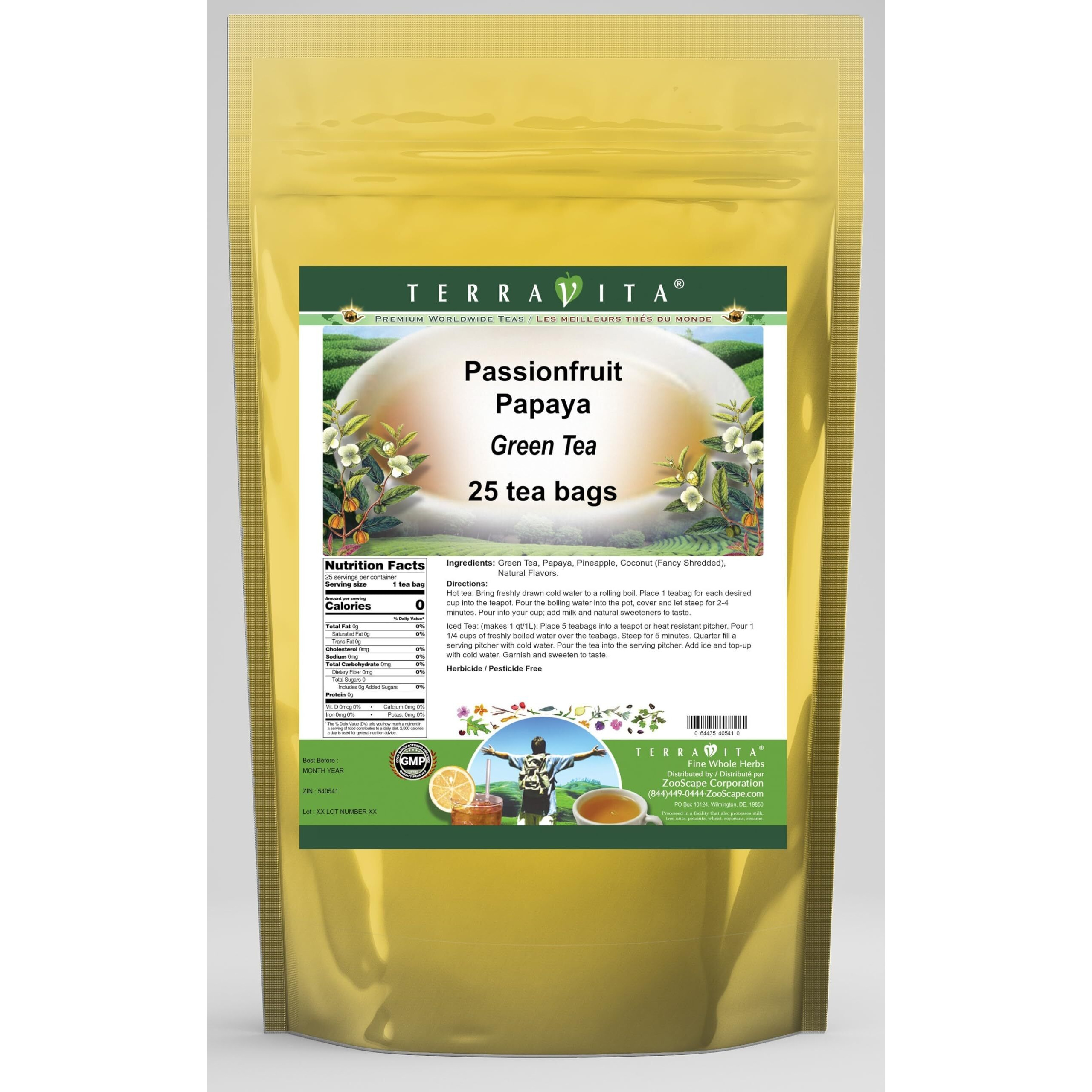 Passionfruit Papaya Green Tea (25 Tea Bags, Zin 540541)