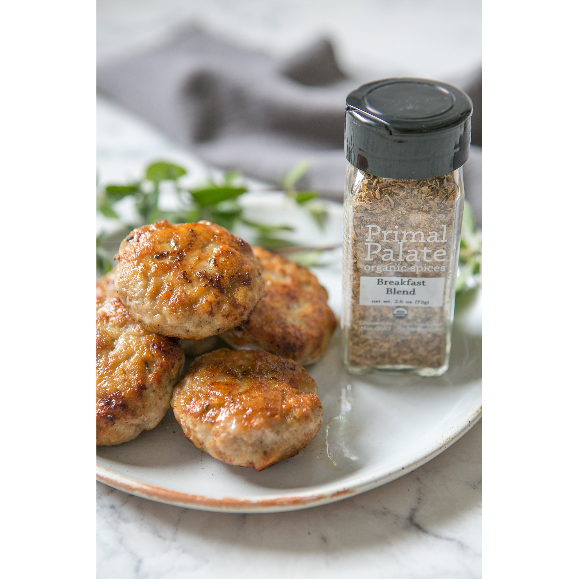 Primal Palate Organic Spices Breakfast Blend, Certified Organic, 2.6 Oz Bottle