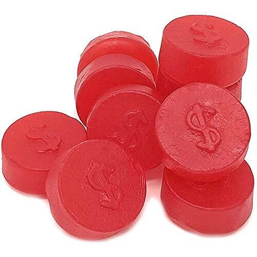 Red Cherry Juju Coins Candy 1Lb Bag