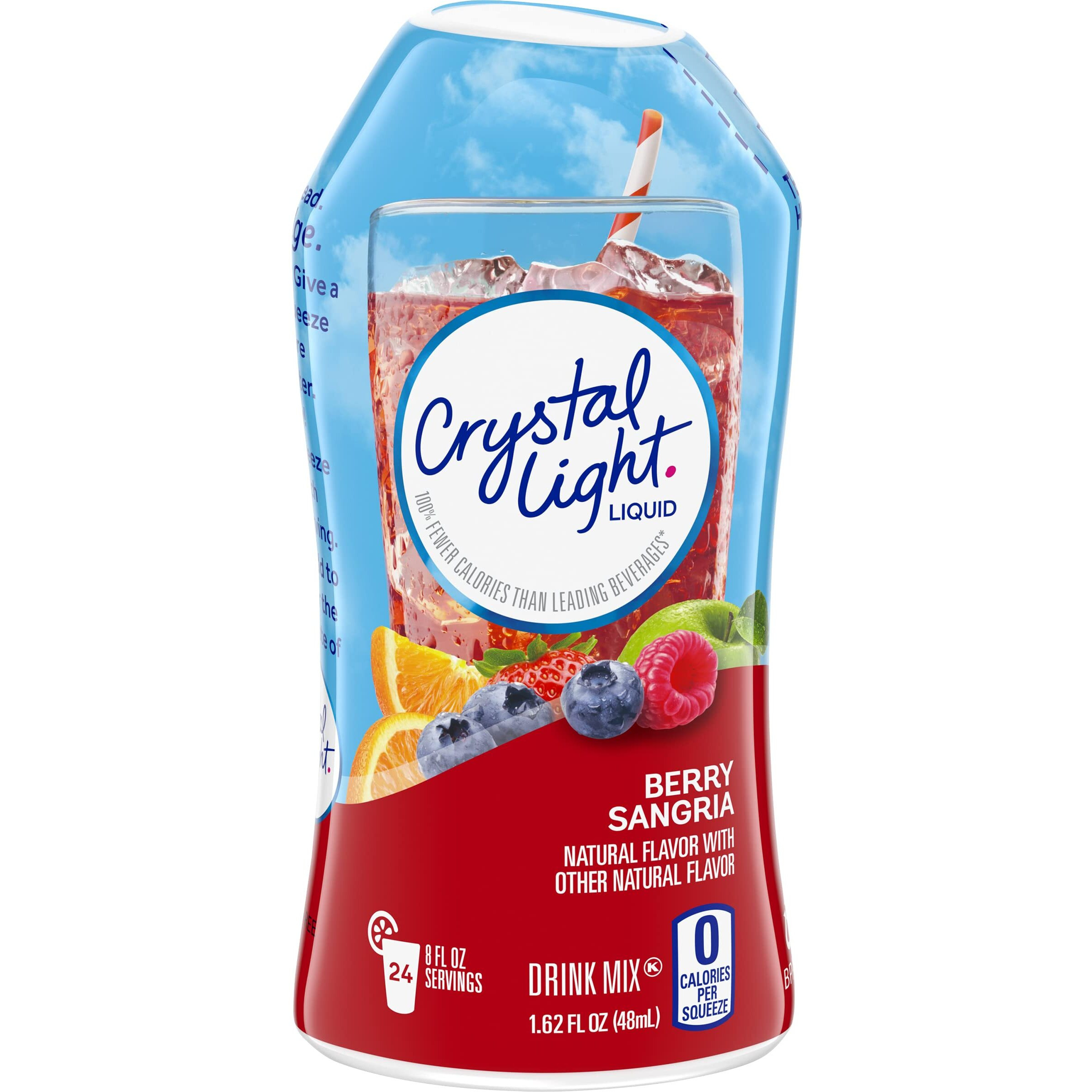 Crystal Light Liquid Berry Sangria Drink Mix (1.62 Oz Bottle), 2 Pack