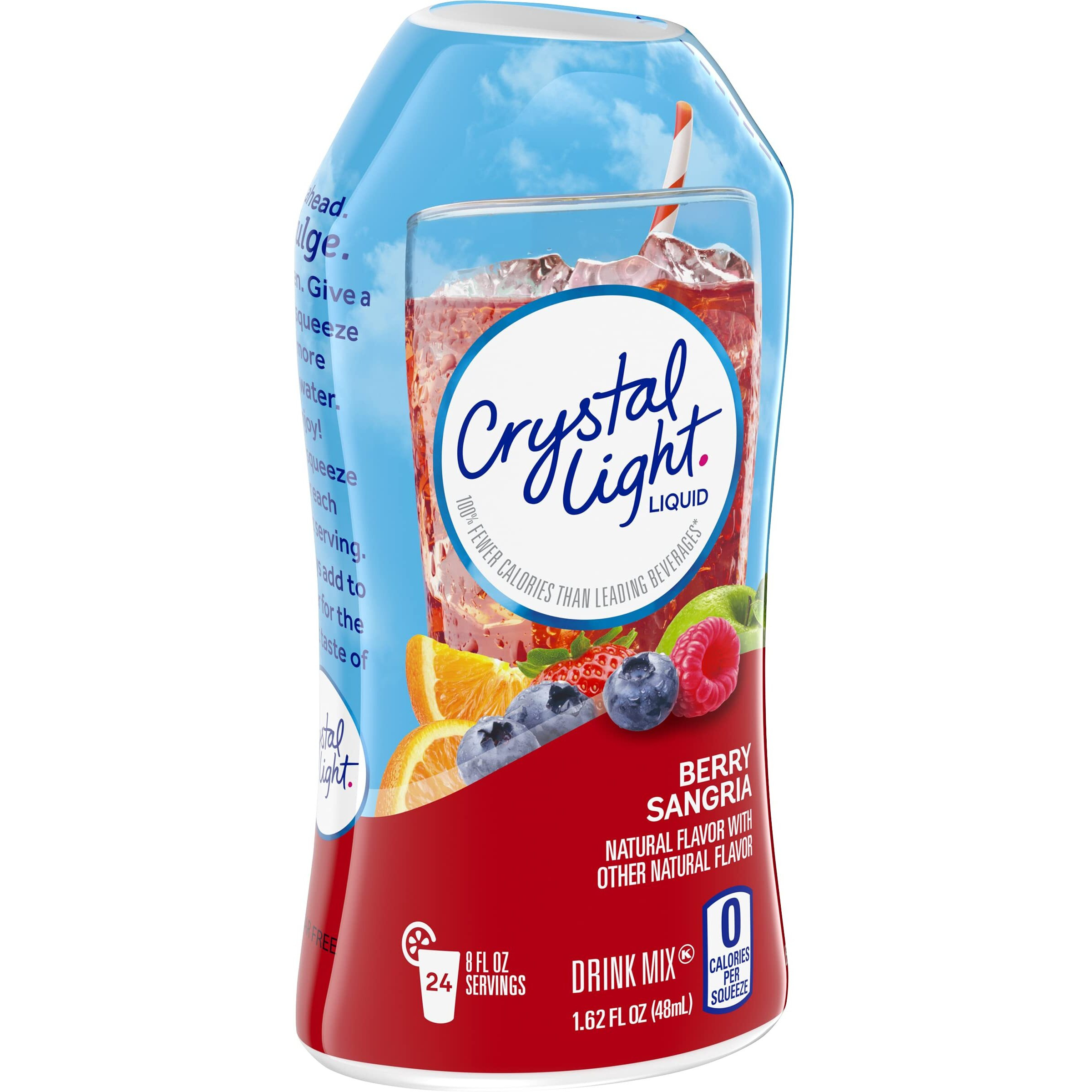 Crystal Light Liquid Berry Sangria Drink Mix (1.62 Oz Bottle), 2 Pack