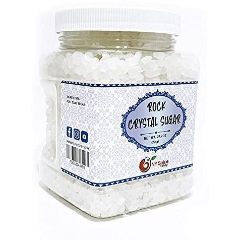 Ny Spice Shop Rock Sugar - 3 Pound Bag Rock Candy Crystals - Sugar Rocks Whole - Sugar Crystals - Rock Candy - Rock Sugar For Tea, Cakes