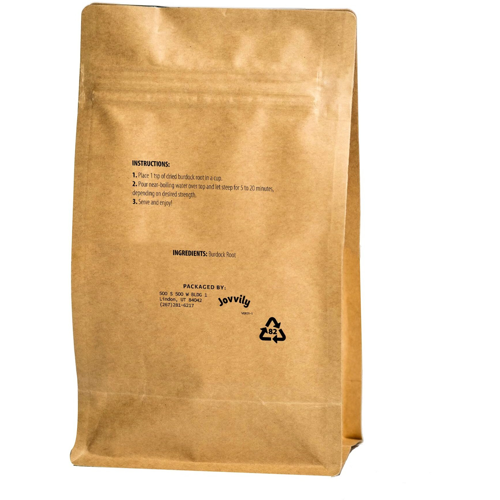 Jovvily Burdock Root - 4Oz - Cut & Sifted - Herbal Tea - Caffeine Free