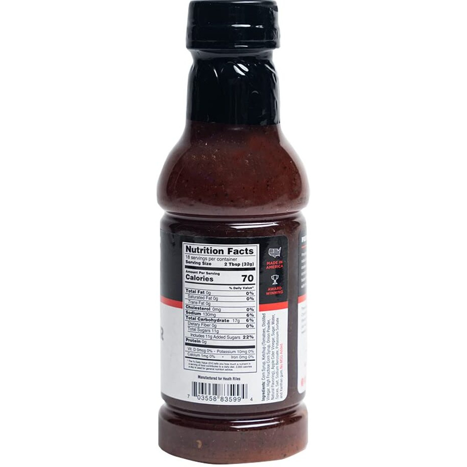 Heath Riles Bbq Sauces, Tangy Vinegar Bbq Sauce, Pit Master Barbecue Sauce For Meat, Marinades, Dressings, 3 Bottles,16 Oz.