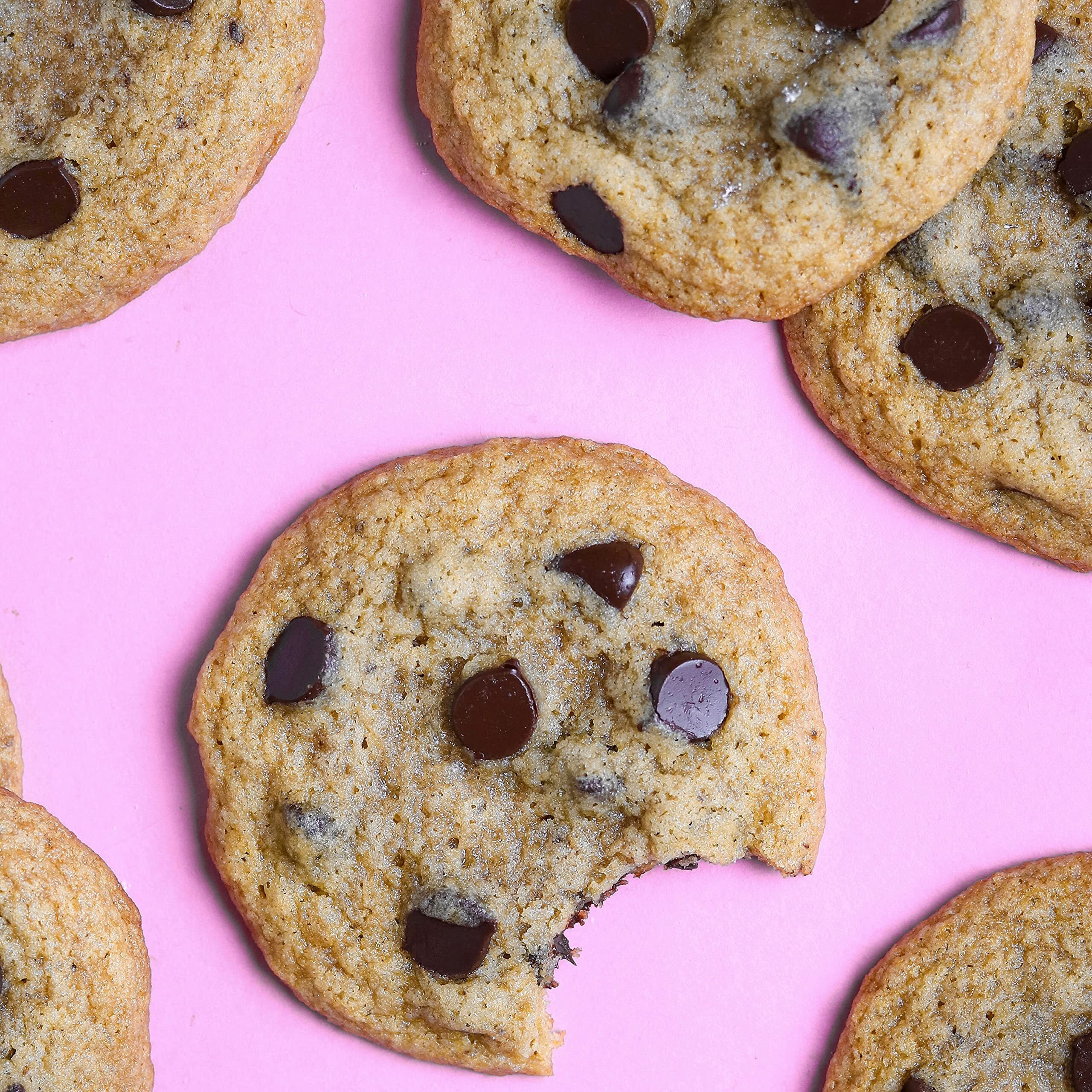 Miss Jones Baking Gluten-Free Chocolate Chip Cookie Mix - More Chocolate Chips, 50% Lower Sugar, Naturally Sweetened Desserts & Treats, 13 Ounce (Pack Of 6)