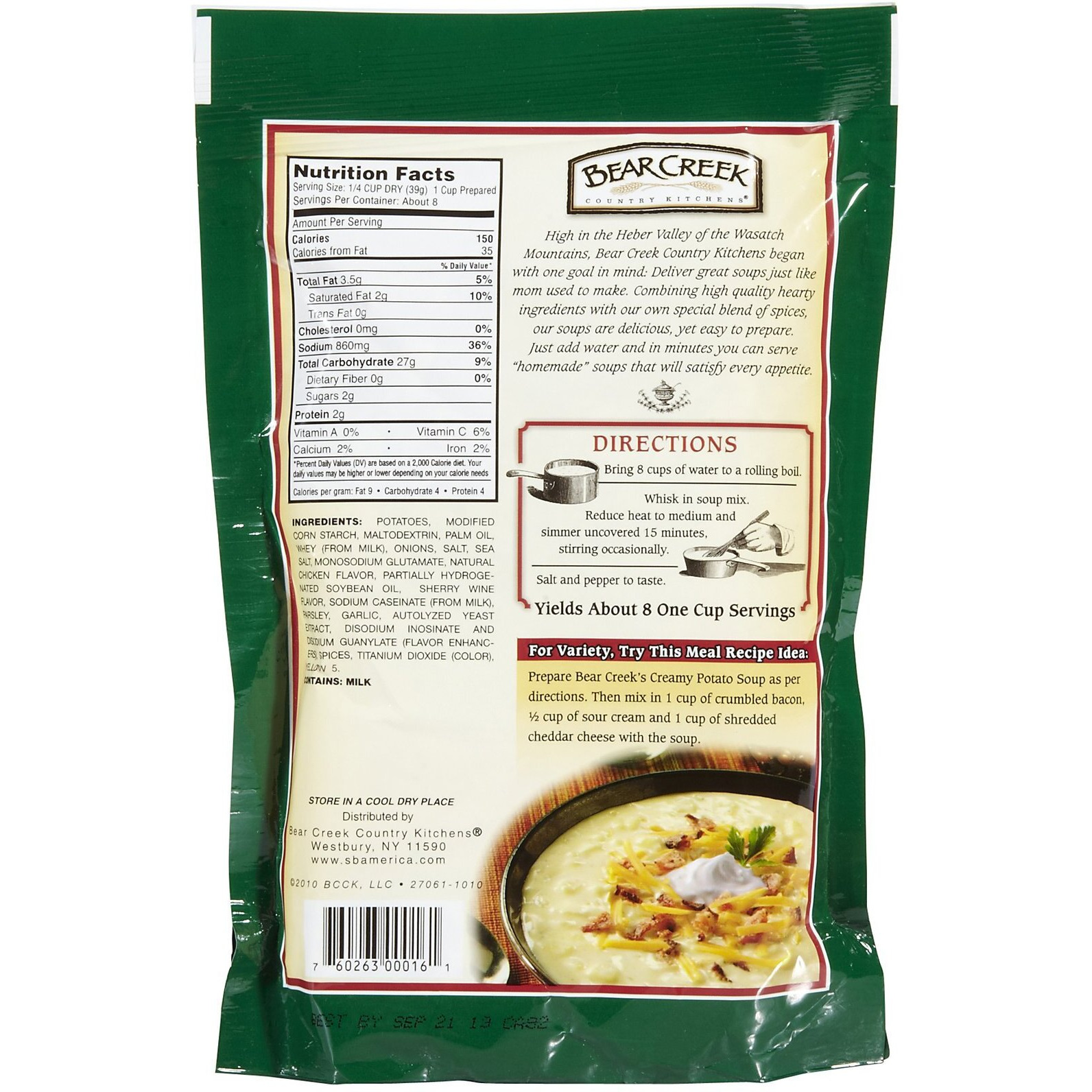 Bear Creek Creamy Potato Soup Mix - 11 Oz