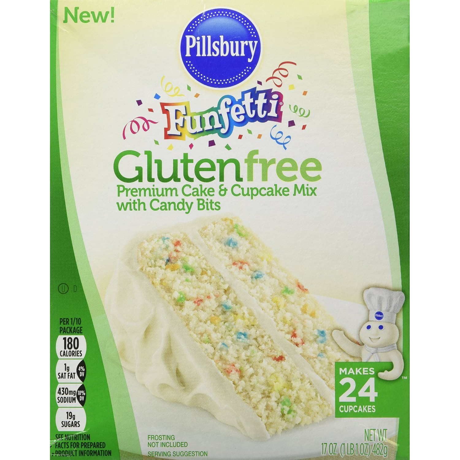 Pillsbury Funfetti Gluten Free Cake And Cupcake Mix (Bundle Of 2)