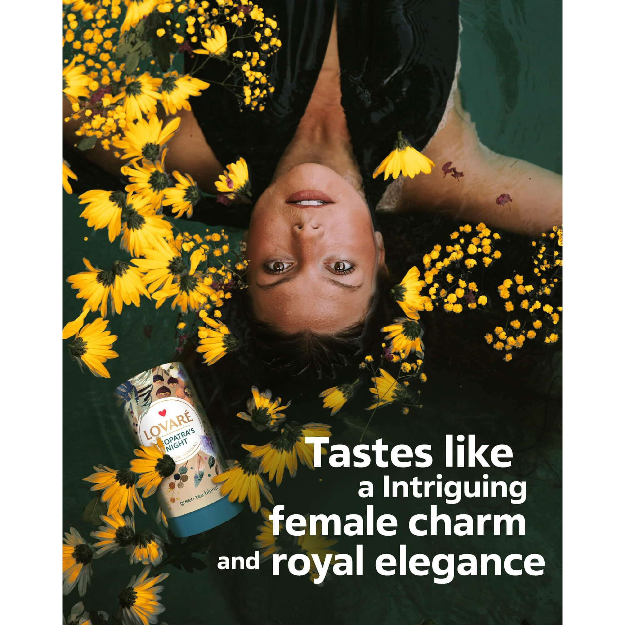 Lovare Cleopatras Night Loose Leaf Tea Sampler 80 G - Made In Ukraine - Green Tea, Pineapple, Apple, Rose Buds And Petals, Calendula, Safflower, And More With 15 Paper Filters