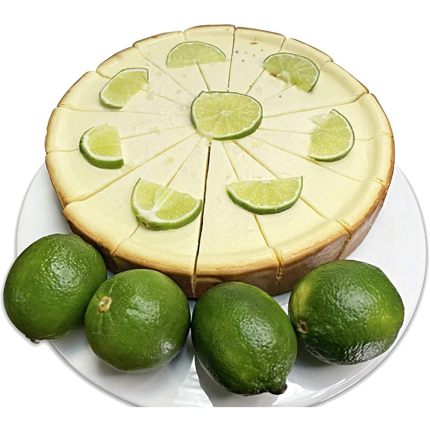 Andy Anand's Freshly Baked Key Lime Cheesecake (9"", 2 Lb) A Decadent Delight Made With Real California Cream Cheese & All-Natural Ingredients - Experience Pure Bliss With Every Bite