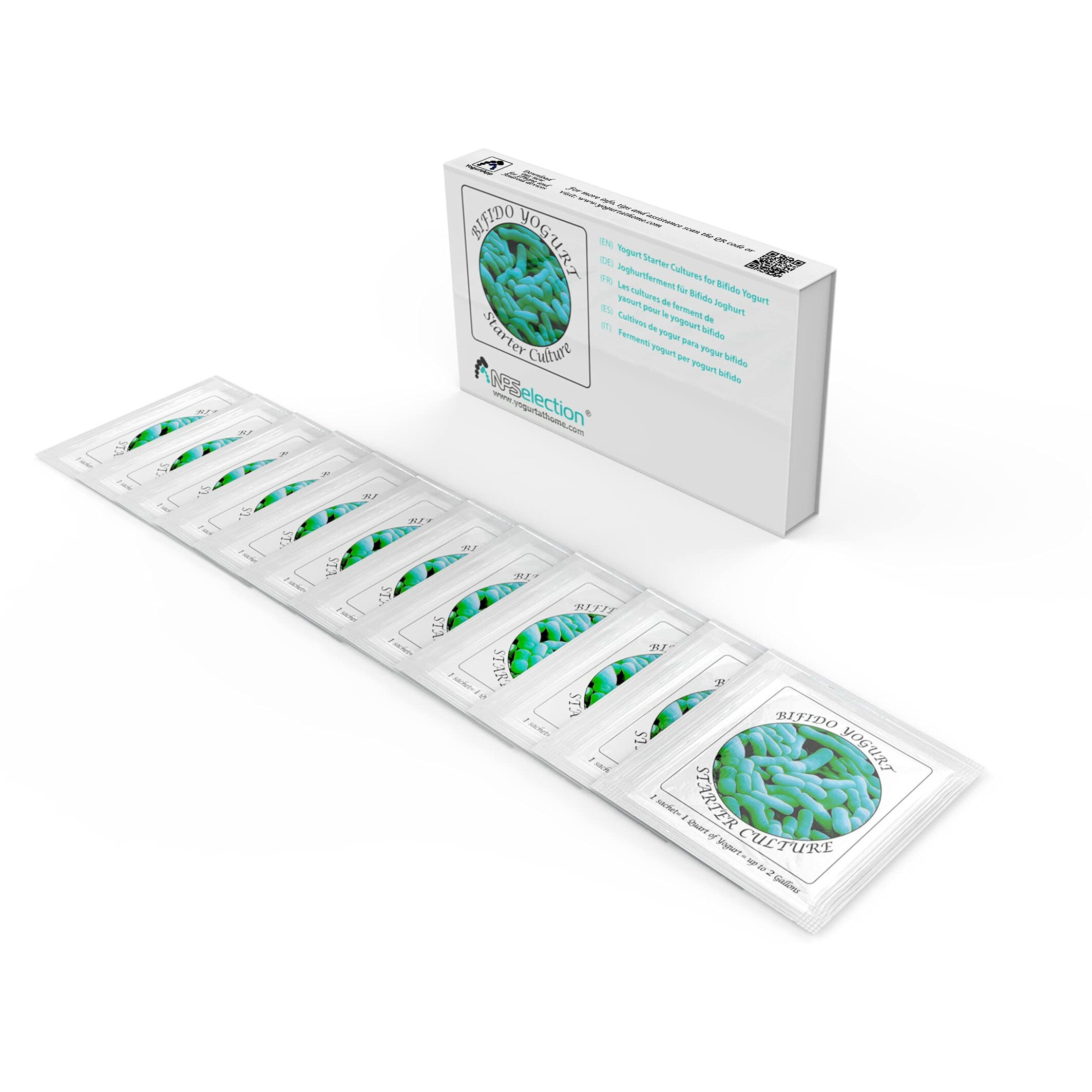 Yogurt Starter Cultures - Pack Of 12 Freeze-Dried Culture Sachets For Bifido Yogurt (12)