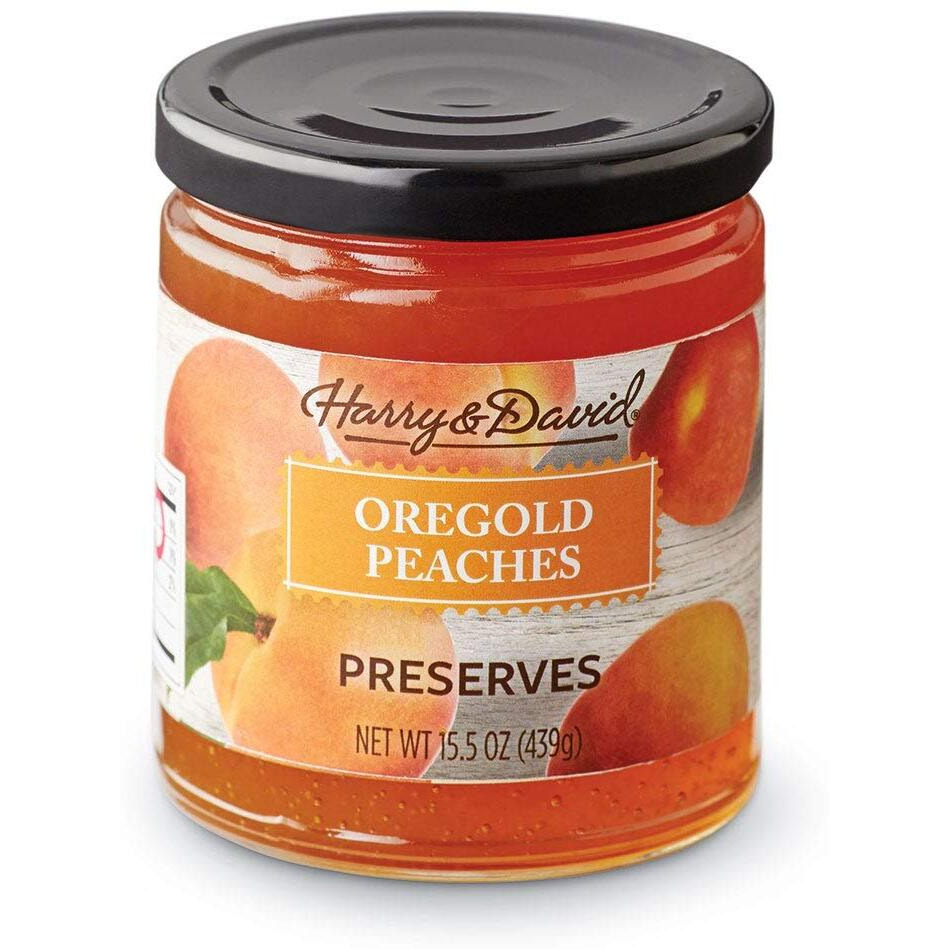 Harry & David Oregold Peach Preserves (11.5 Ounces), Peach Preserves, Gift Basket Add On, Cheese Board Accoutrements, Condiments