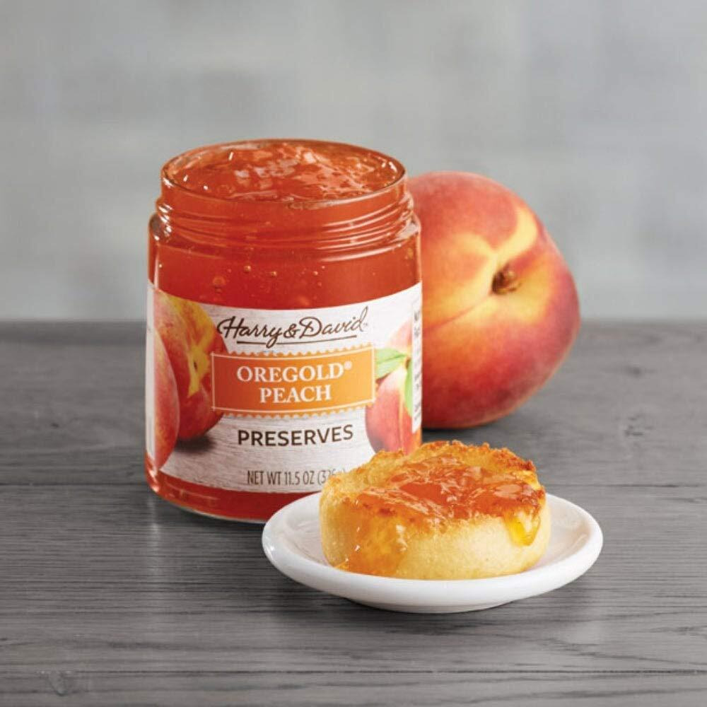 Harry & David Oregold Peach Preserves (11.5 Ounces), Peach Preserves, Gift Basket Add On, Cheese Board Accoutrements, Condiments