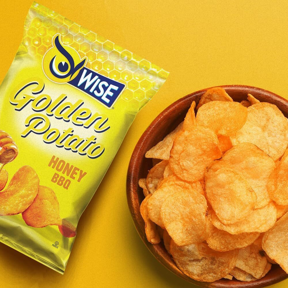 Wise Foods Honey Bbq Potato Chips, 3-Pack