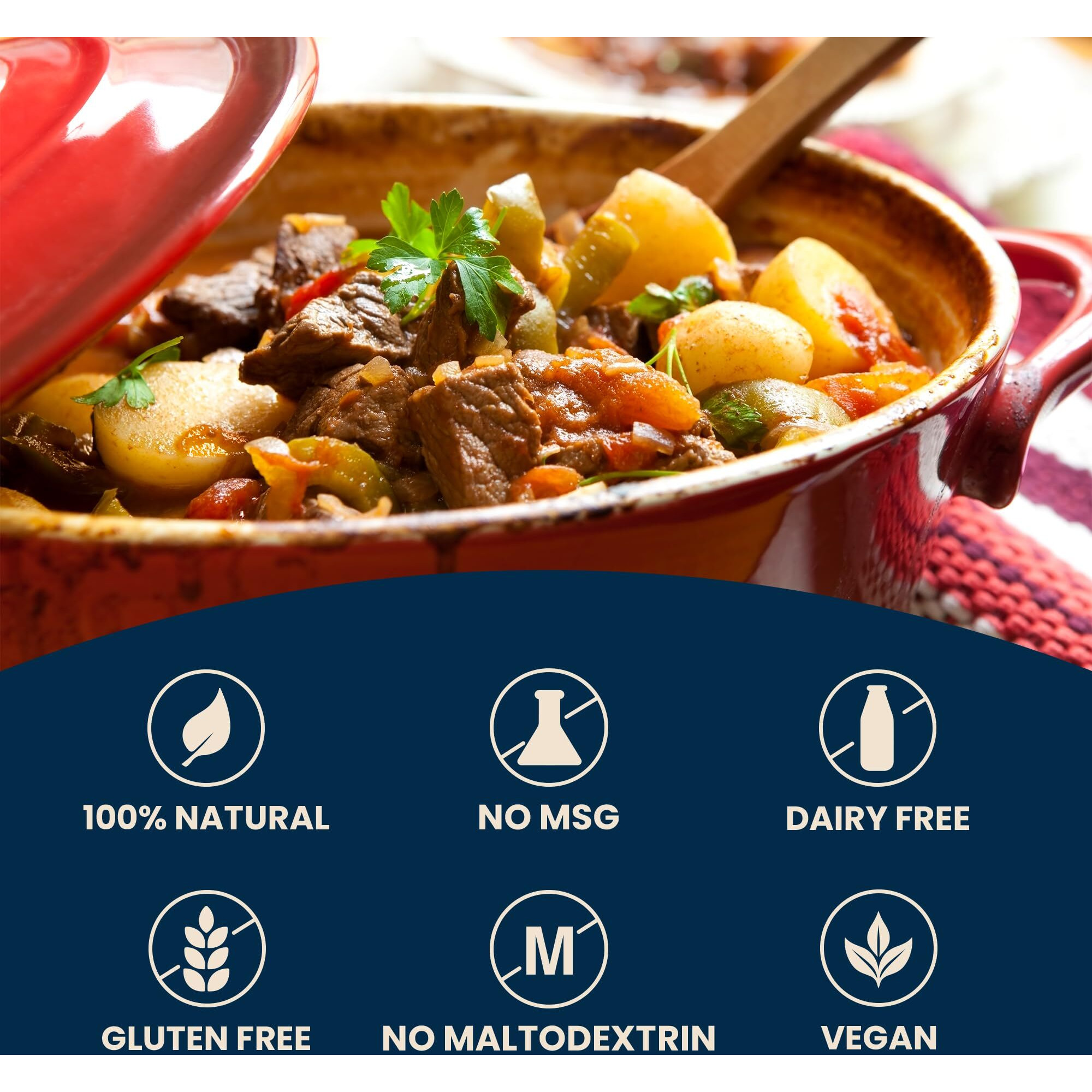 Massel Beef Style Broth Boullion Cubes, Gluten Free, Msg Free, Dairy Free, Non Gmo, 0G Trans Fat Soup Base Seasoning For Ramen, Soup, Stew, No Animal Content, 1 Pack 105G