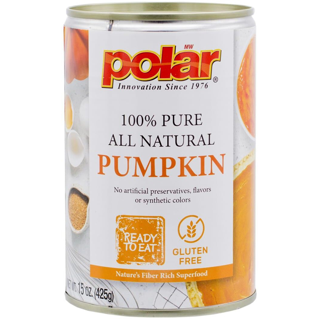 Mw Polar All Natural Pumpkin, 15 Ounce (Pack Of 12)