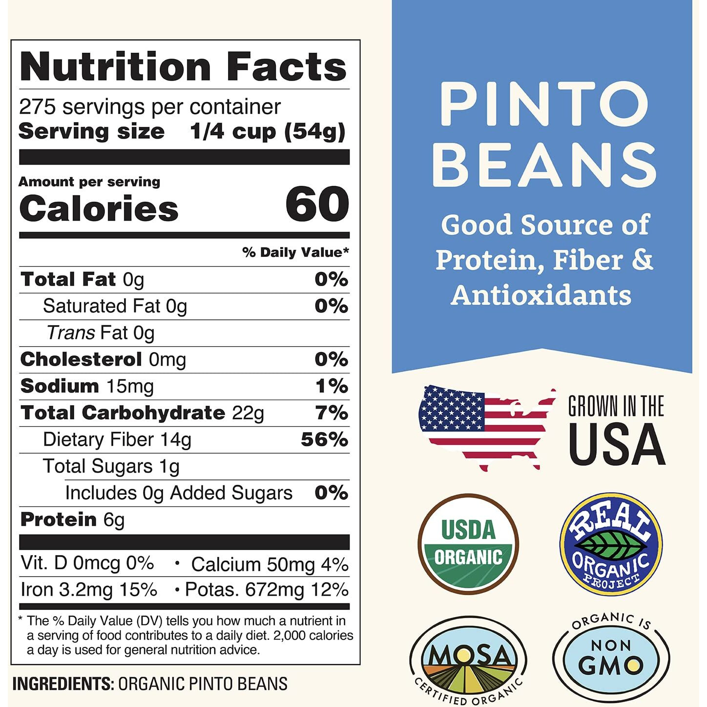 Organic Dried Pinto Beans 25Lb Bulk By Doudlah Farms - Farmed From Regenerative Soil - Vegan, Non-Gmo, Grown In Usa - Fiber & Protein For Soups, Burritos, Salads, And More