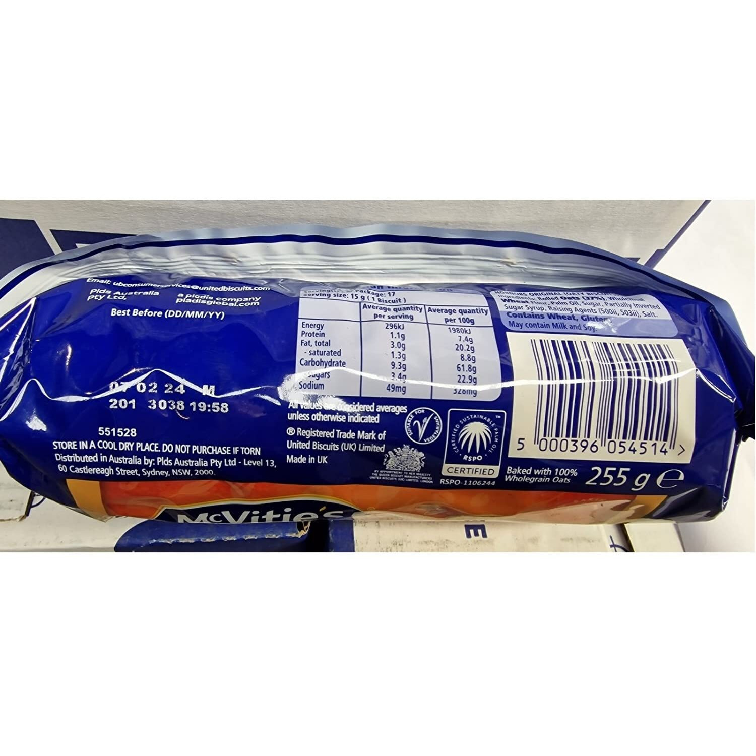 Mcvitie's Original Hobnobs 255G (Pack Of 6)