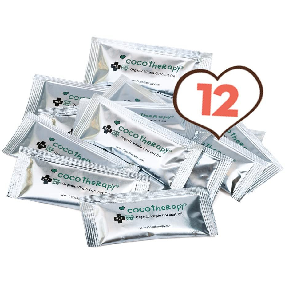 Cocotherapy Organic Virgin Coconut Oil Portable Packets For Pets, 12 X 10 Ml Packets