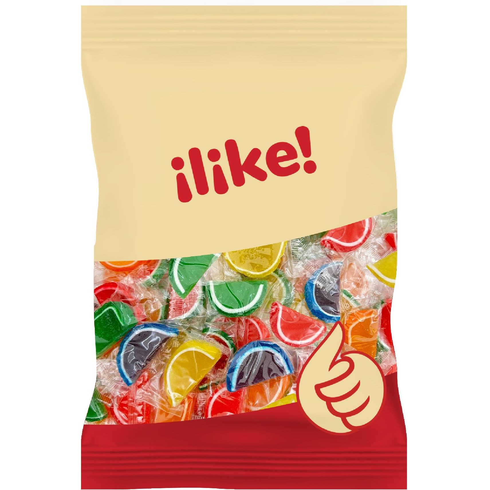 Fruit Slices Jelly Candy | 1.5 Pound Pack | Assorted Flavors | Individually Wrapped Old-Fashioned Sweets