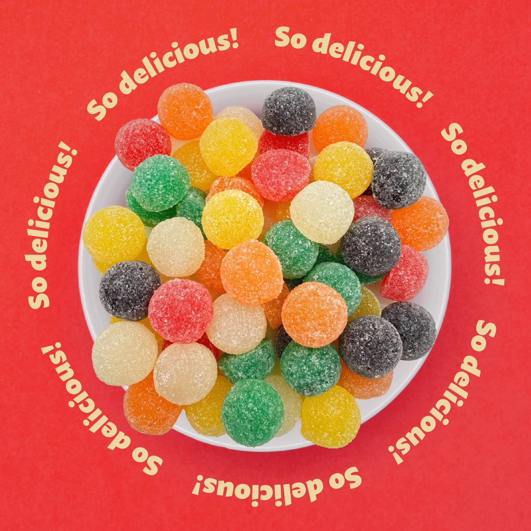 Giant Gum Drops Jelly Candy, Assorted Fruit And Licorice Flavors, 2-Pound Pack
