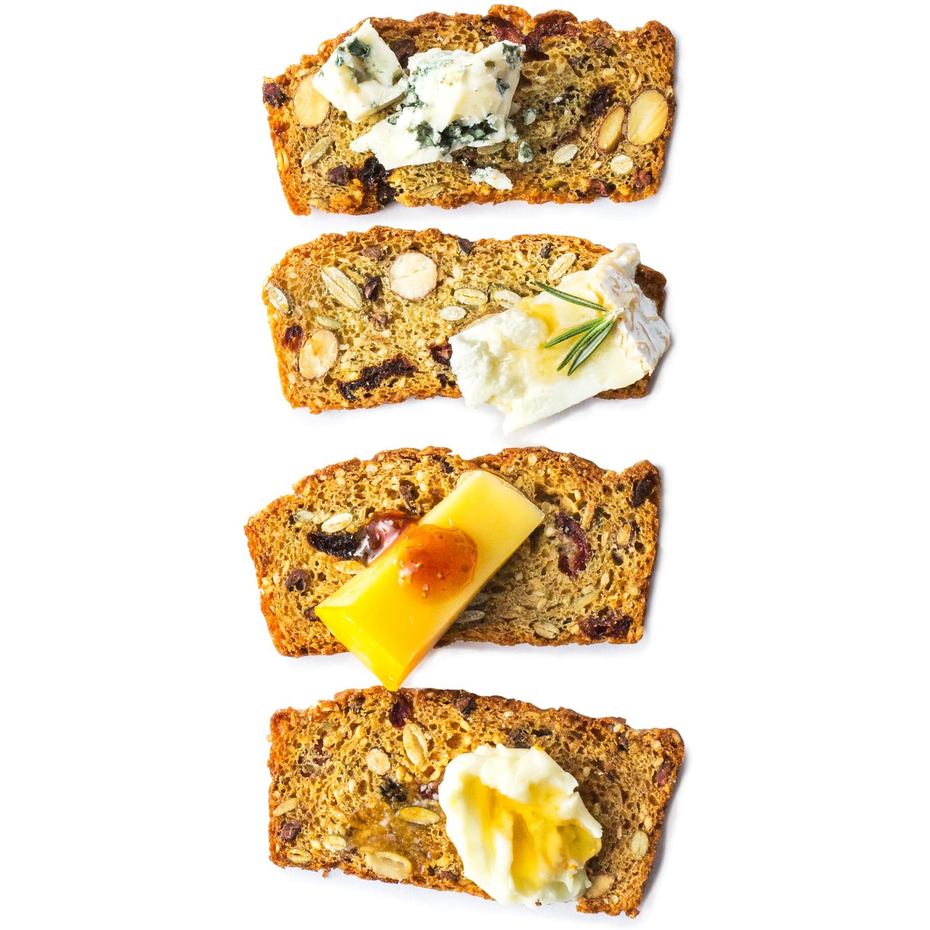 Rustic Bakery Artisan Crisps - Tart Cherry, Cacao Nib, & Almond - Artisan Crackers For Cheese Platter Or Snacking - Slightly Sweet Cracker For Cheese Pairing - Made In California - Pack Of 3 - 5 Oz Trays