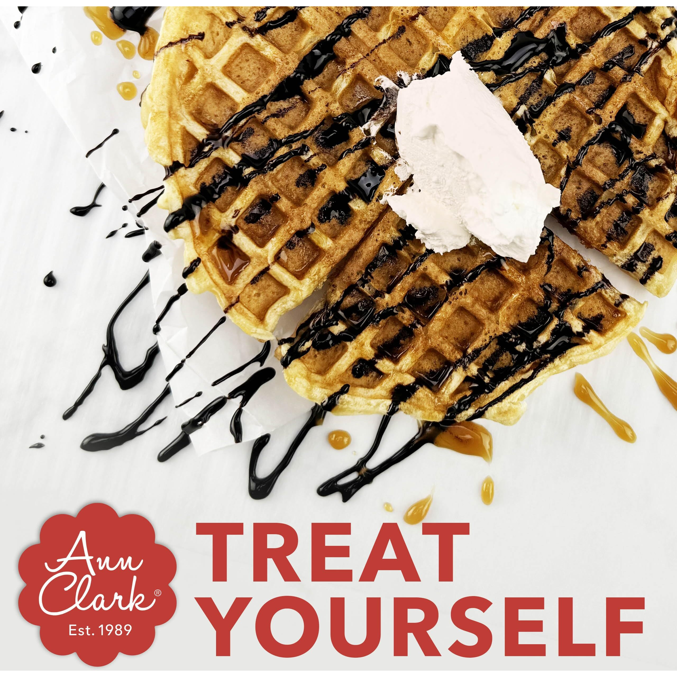 Ann Clark Gourmet Malted Belgian Waffle Mix, Large 30 Oz. Made In Usa