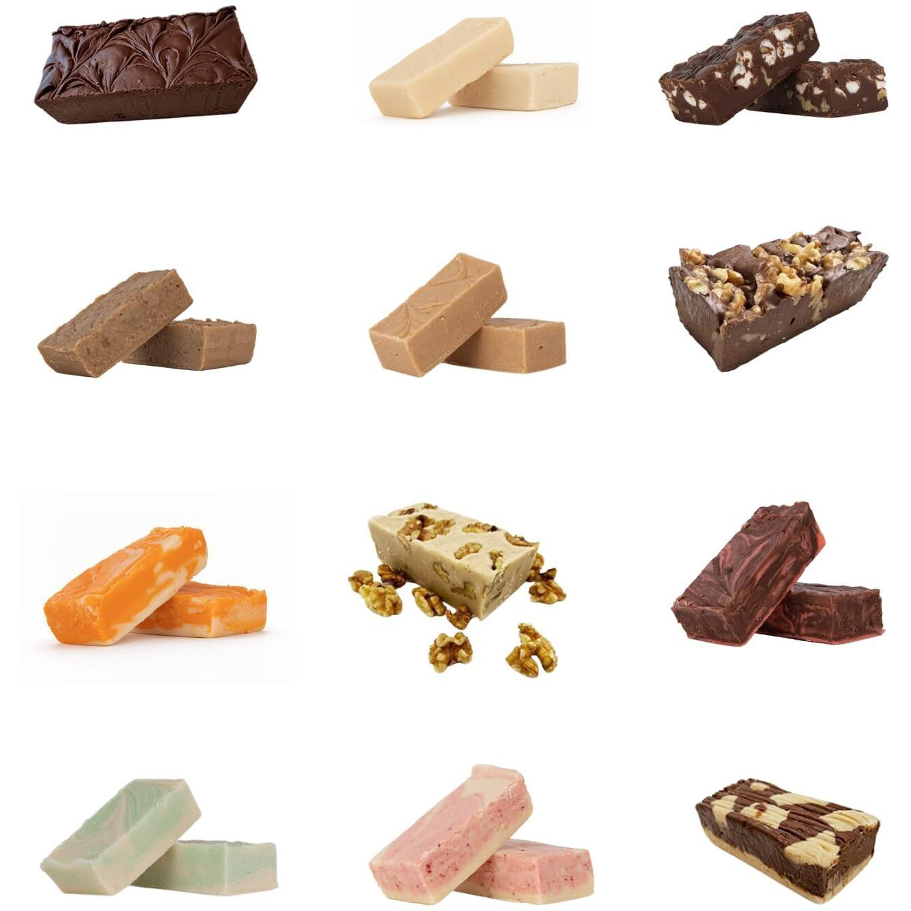 Uncle Butch's Fudge Gift Box - Creamy & Smooth Fudge Sampler - Choose Any 3 Flavors Of Delicious & Decadent Fudge (1 Box, 24Oz Total)