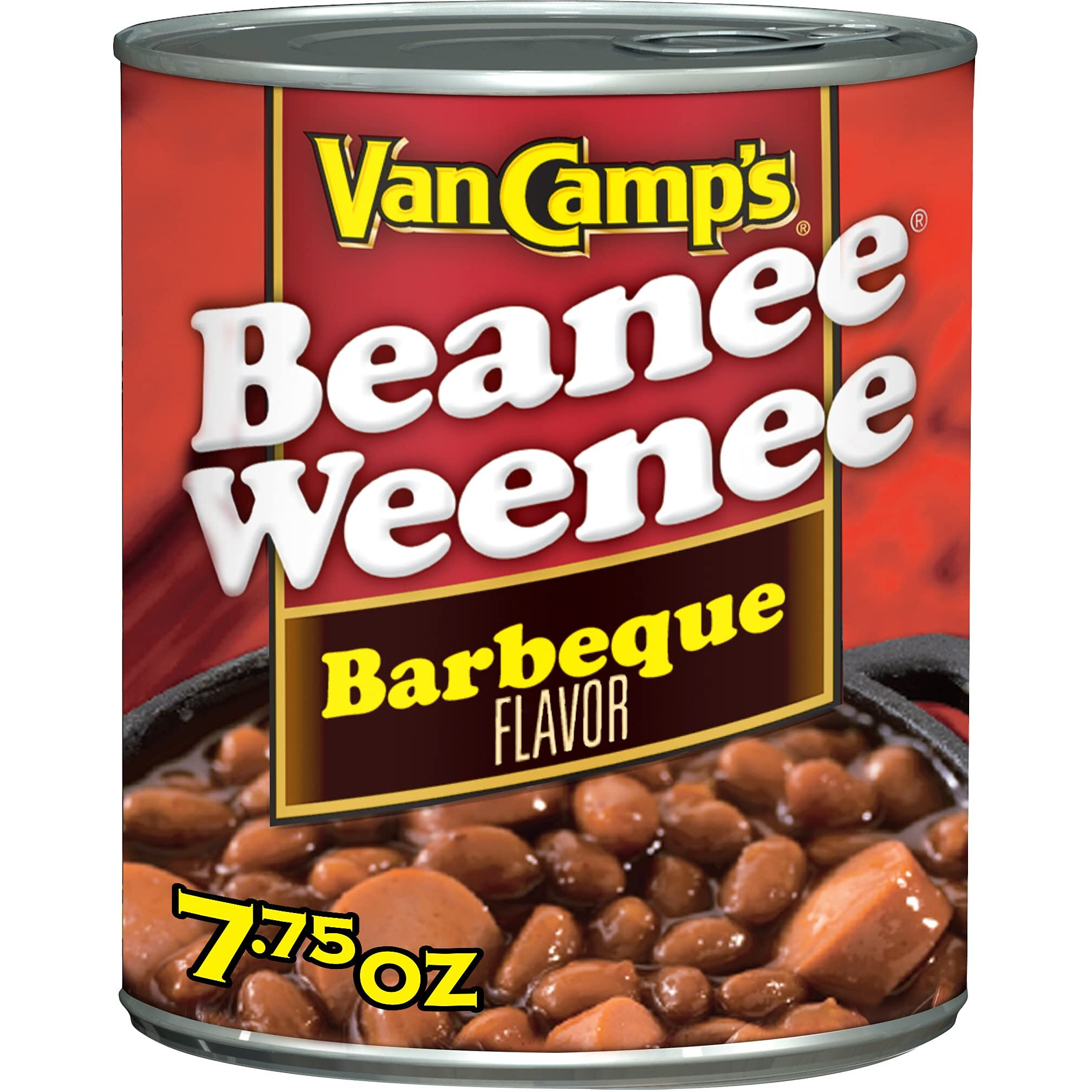 Van Camp's Barbeque Beanee Weenee, Canned Food, 7.75 Oz (Pack Of 24)