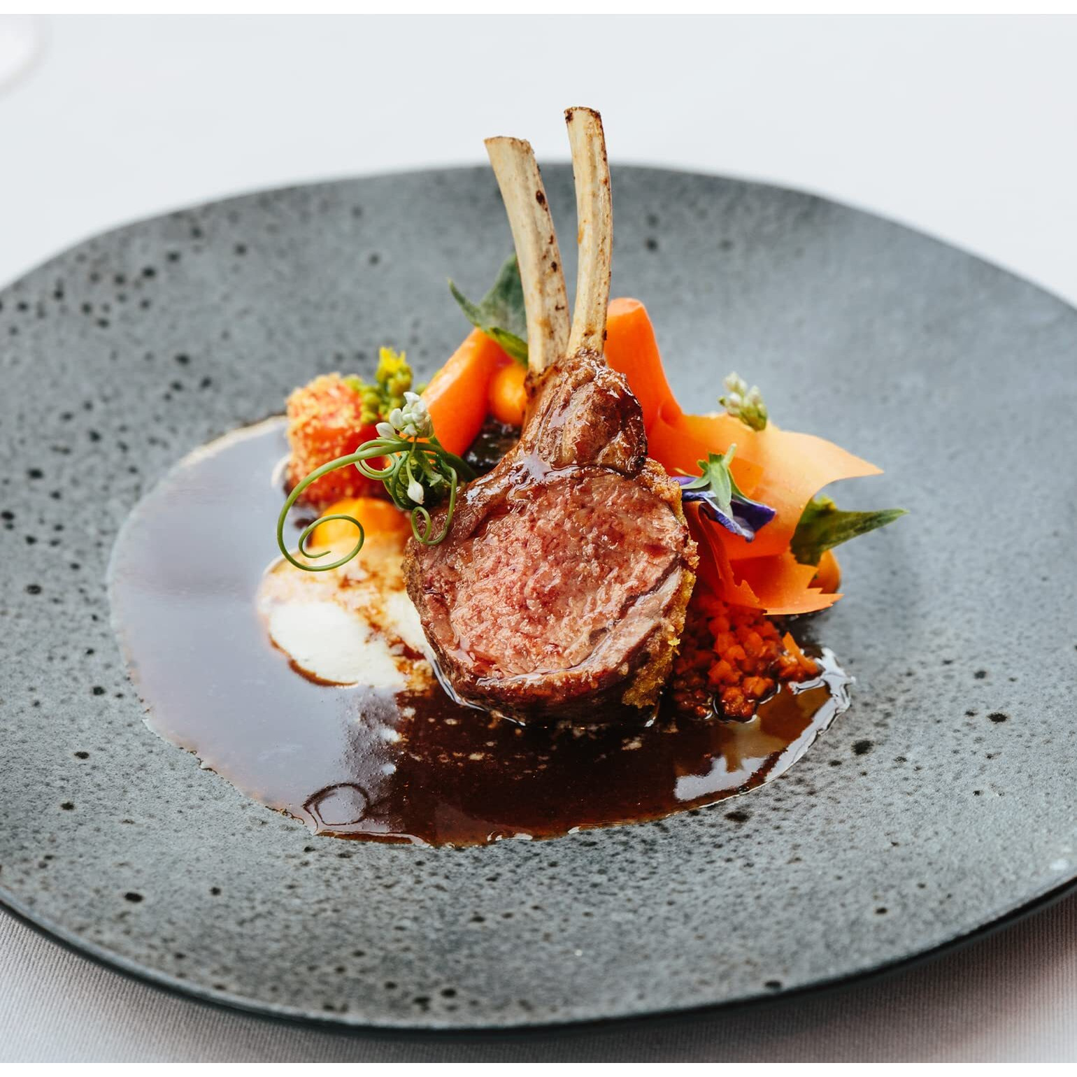 Marky's Bone-In Frenched Rack Lamb Chops Ribs - 16 Ribs - 2.5 Lb / 1.1 Kg