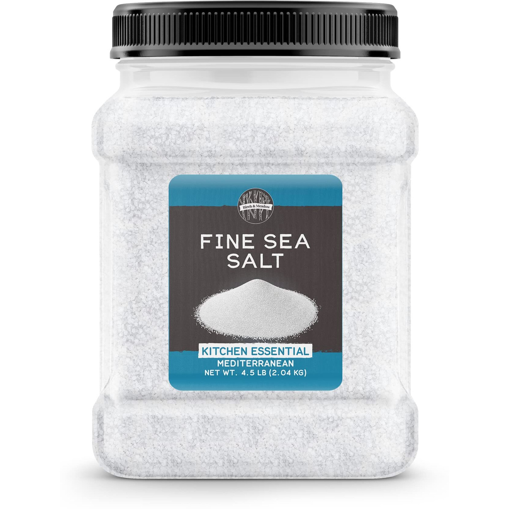 Birch & Meadow 4.5 Lb Of Fine Sea Salt, Kitchen Essential, Mediterranean