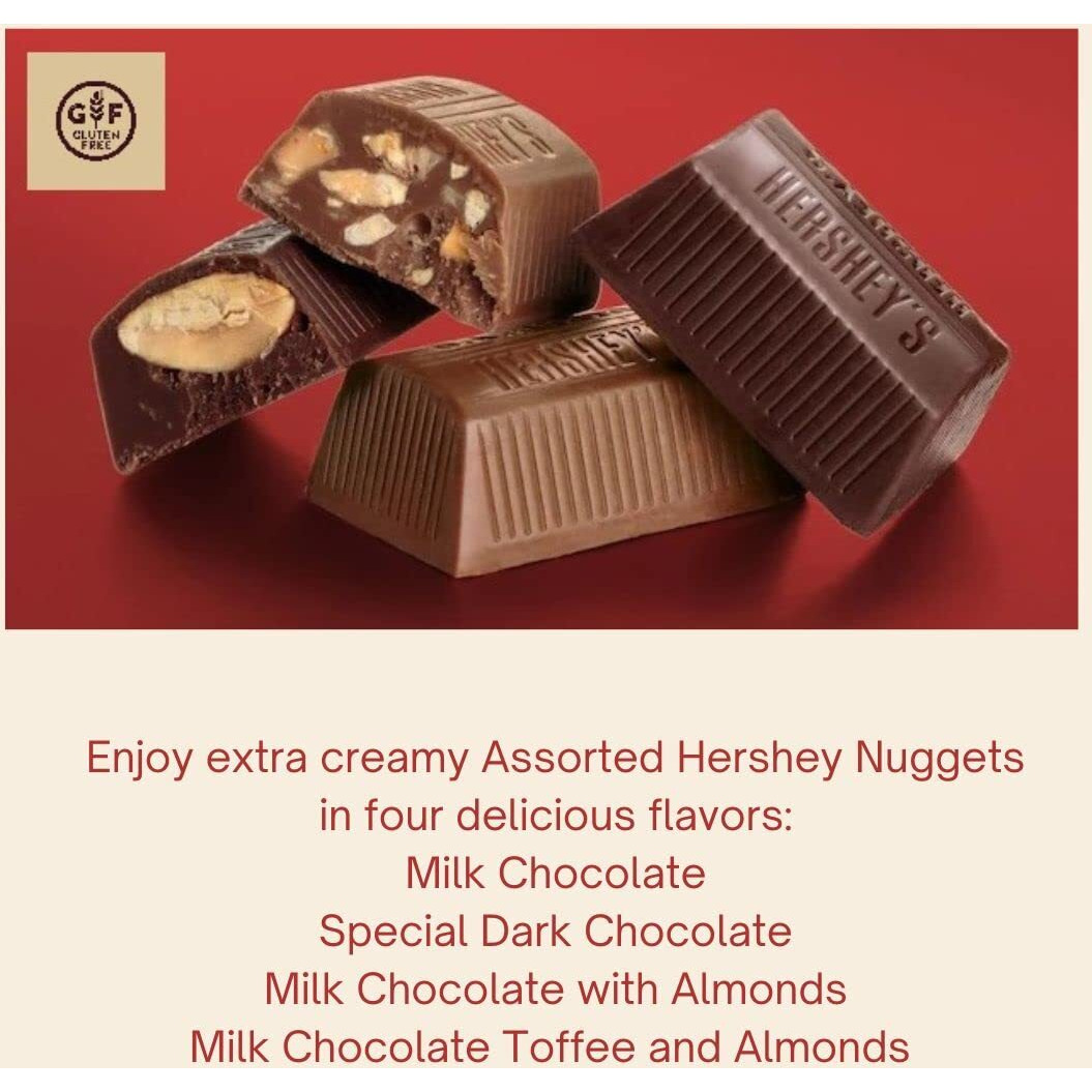 Assorted Chocolate Nuggets, 2 Lbs., Bulk, Foil Wrapped, Perfect For Weddings, Anniversaries, Showers, Corporate Events, Candy Bowls & Buffets, Gifts & More