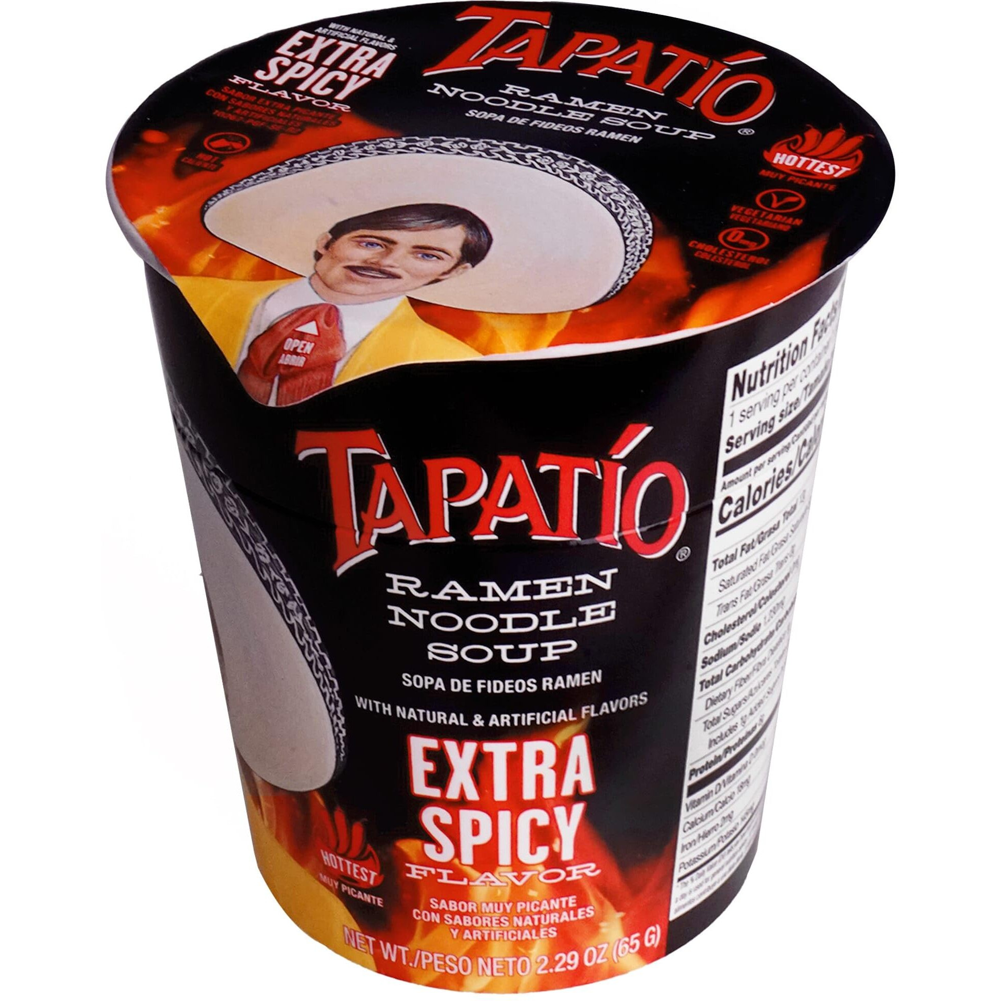 Tapatio Spicy Ramen Noodle Soup Cup - Extra Spicy Flavor - 2.29 Oz (Bulk Case Of 12)
