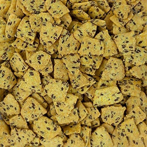Corn Chips With Flax Seed, Healthy Snacks, Bulk Size (2 Lb. Resealable Zip Lock Stand Up Bag)