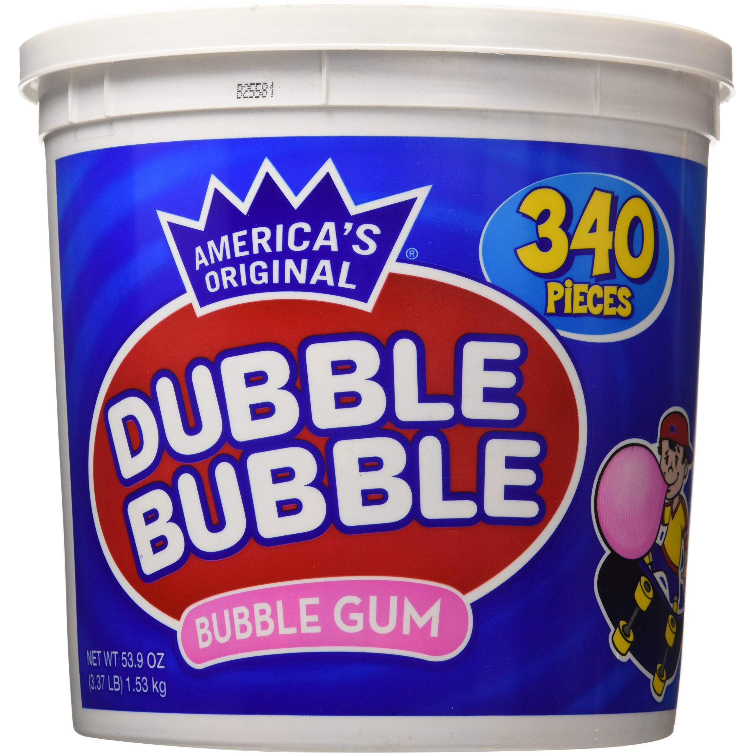 Dubble Bubble Gum, 53.9 Ounce - 340 Count Bucket