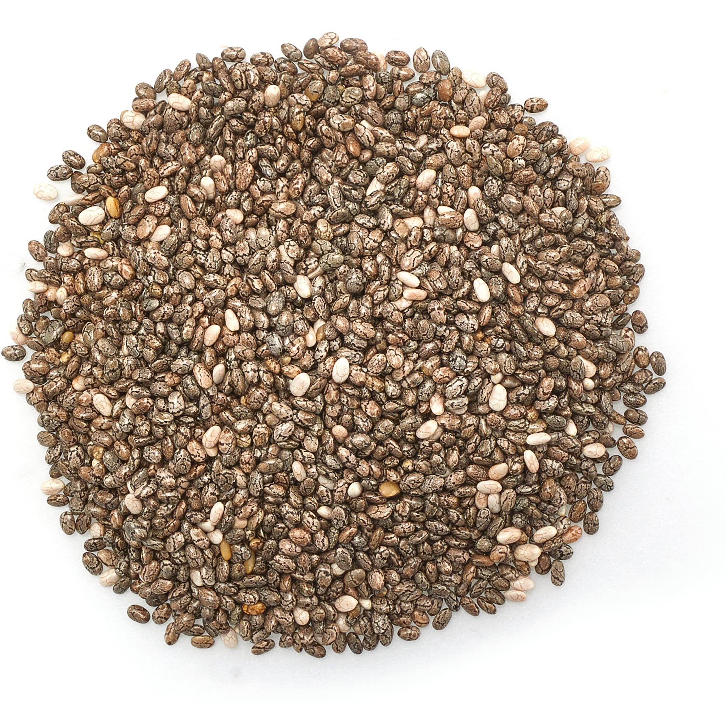 Yupik Raw Black Chia Seeds, 2.2 Lb, Gluten-Free, Kosher, Vegan, Natural Seeds, Plant-Based Superfood, Rich In Fiber, Source Of Omega-3, Ideal For Chia Pudding & Smoothies, Gels Easily