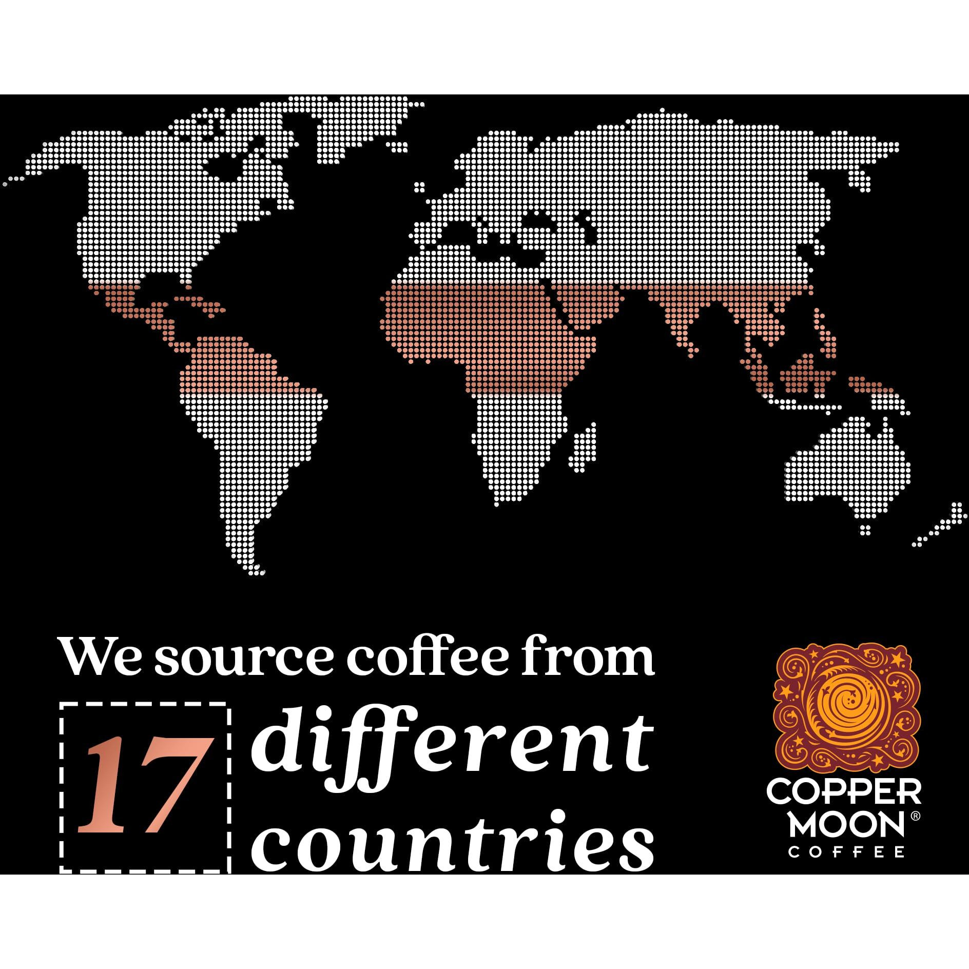 Copper Moon Whole Bean Coffee, Dark Roast, Sumatra Blend, 5 Lb