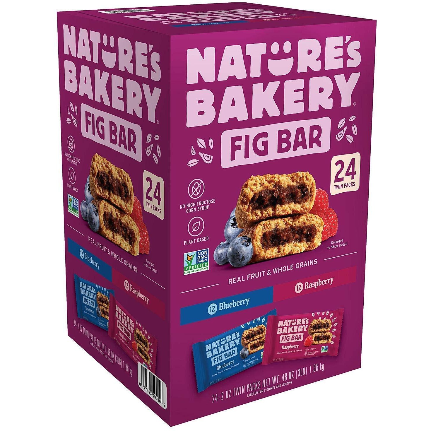 Nature's Bakery Stone Ground Whole Wheat Fig Bar 24 Twin Pack 24 - 2Oz