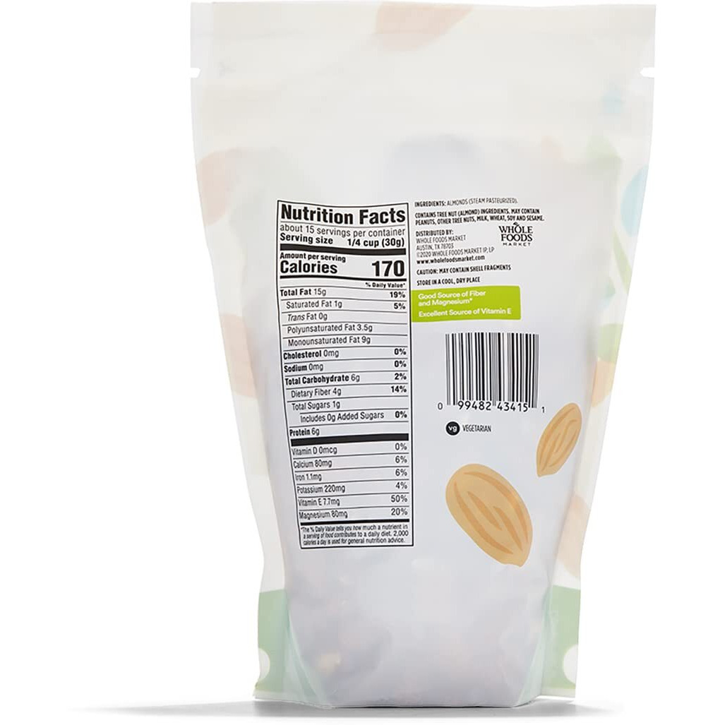 365 By Whole Foods Market, Almonds Whole, 16 Ounce
