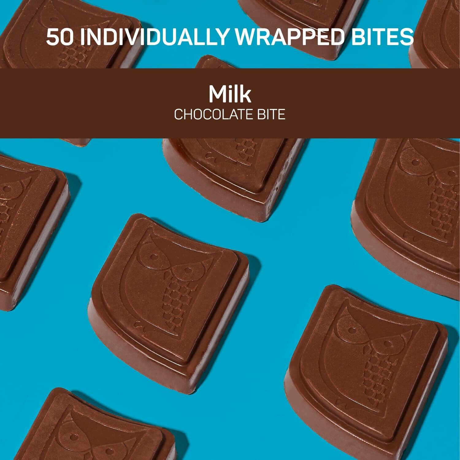 Awake - Caffeinated Chocolate Bites - Coffee Alternative - Low Calorie Snacks - Bite Size Energy Bars - 50Mg Of Caffeine In Each Bite - Non Gmo - Gluten Free - Milk Chocolate - 50 Bites