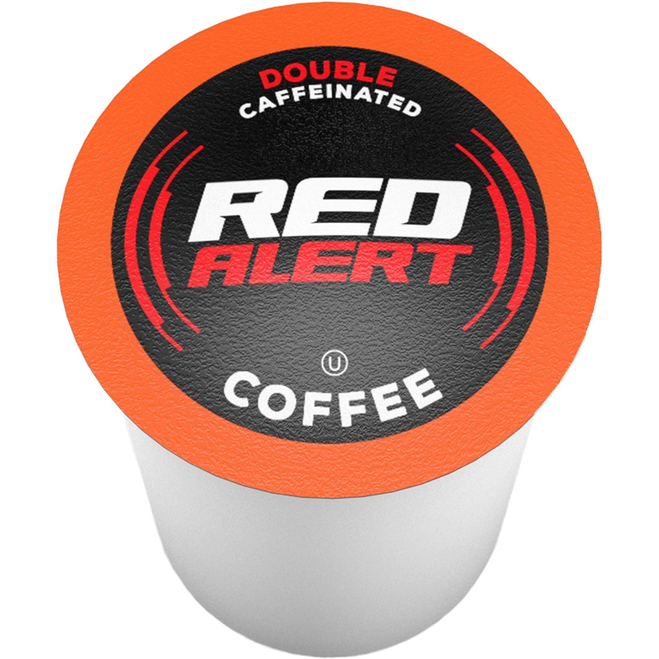 Red Alert Coffee Extra Strong Coffee Pods (Recyclable) Compatible With 2.0 Keurig K Cup Brewers, Caffeine, 40 Count (Pack Of 1)