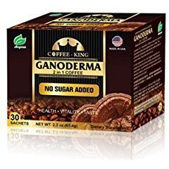 Ganoderma Reishi Coffee Mix, Instant 2-In-1 Mushroom Coffee With All Natural Ganoderma Lucidum. A Non Sugar Dietary Supplement To Replace Regular Coffee - 30 Sachets