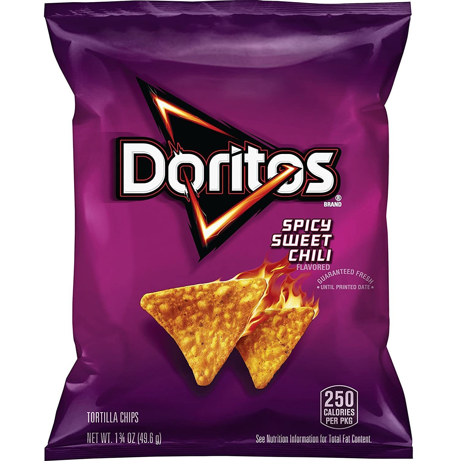 Doritos Flavored Tortilla Chips, Spicy Sweet Chili, 1.75 Ounce (Pack Of 64)