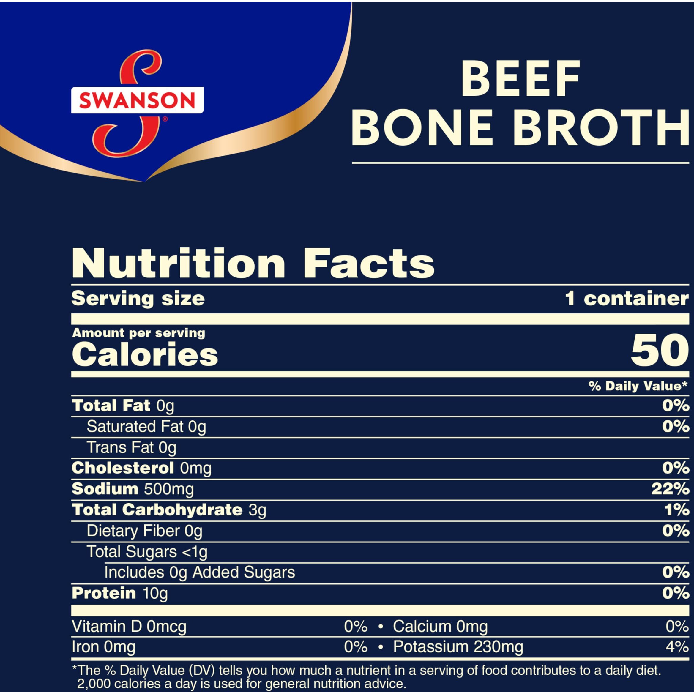 Swanson Sipping Bone Broth, Beef Bone Broth, 10.75 Oz Cup