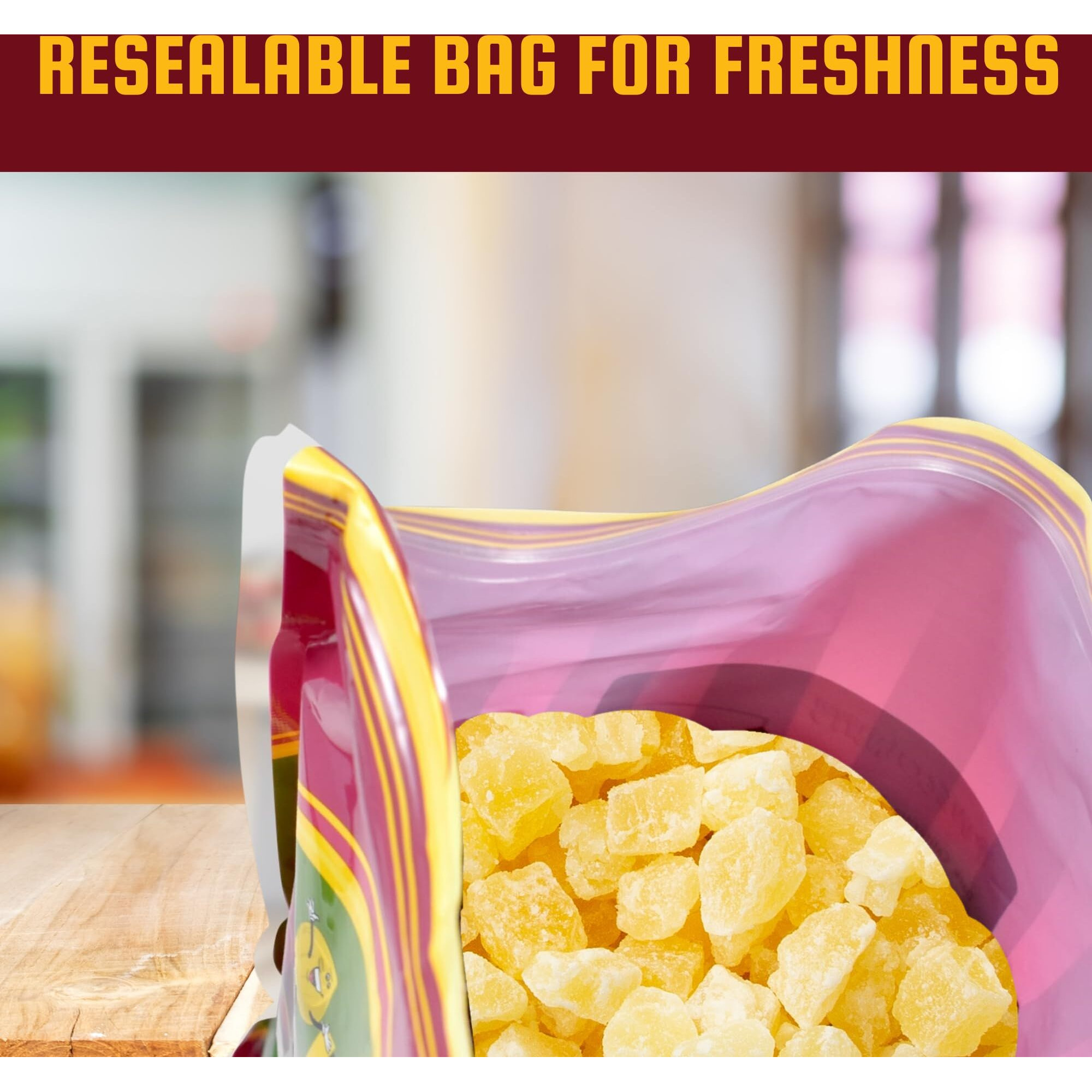 We Got Nuts Dried Pineapple Chunks | Freshly Packed Pineapple In A Perfectly Sealed Bag | Healthy Snack Full Of Vitamins, Minerals, Antioxidants, Fibers & Enzymes | Kosher Certified Dried Fruit (5Lb)