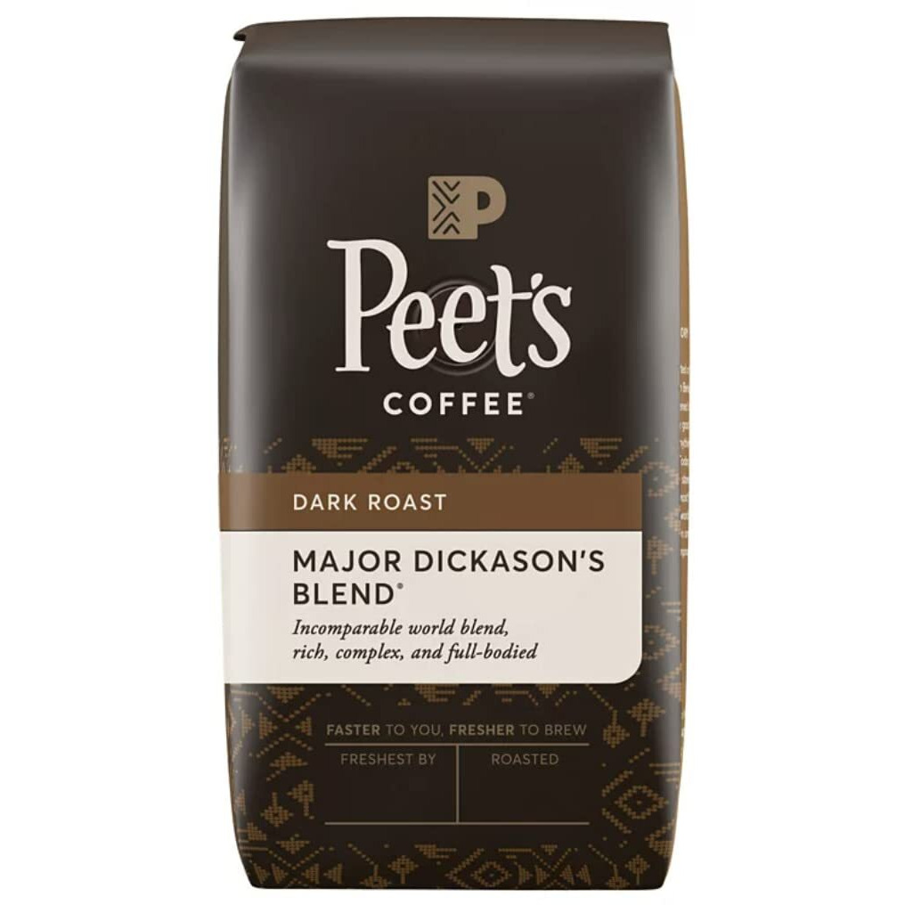 Peet's Coffee, Major Dickason's Blend, Dark Roast, Whole Bean 32Oz (2 Pack)
