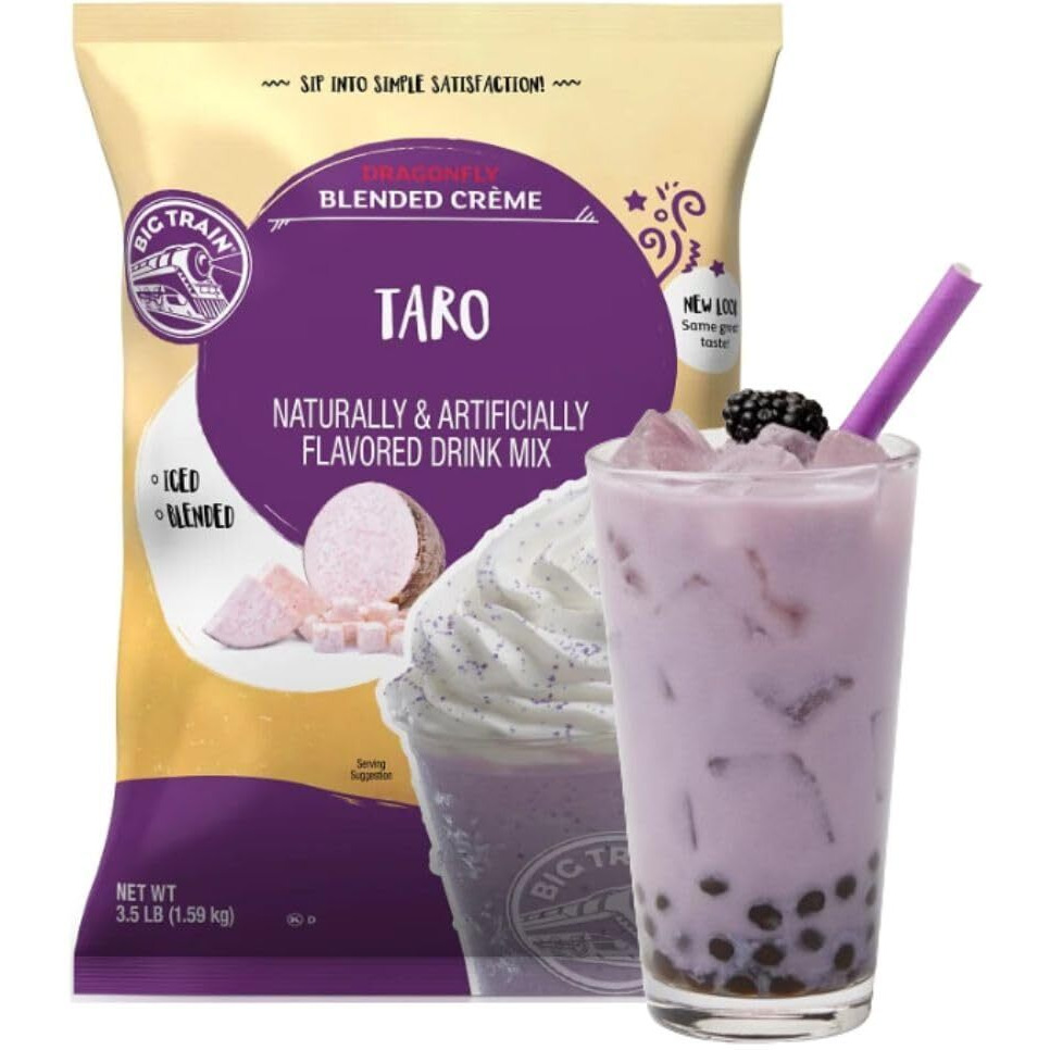 Big Train Dragonfly Taro Blended Crme Beverage Mix, 3.5 Pound (Pack Of 5)